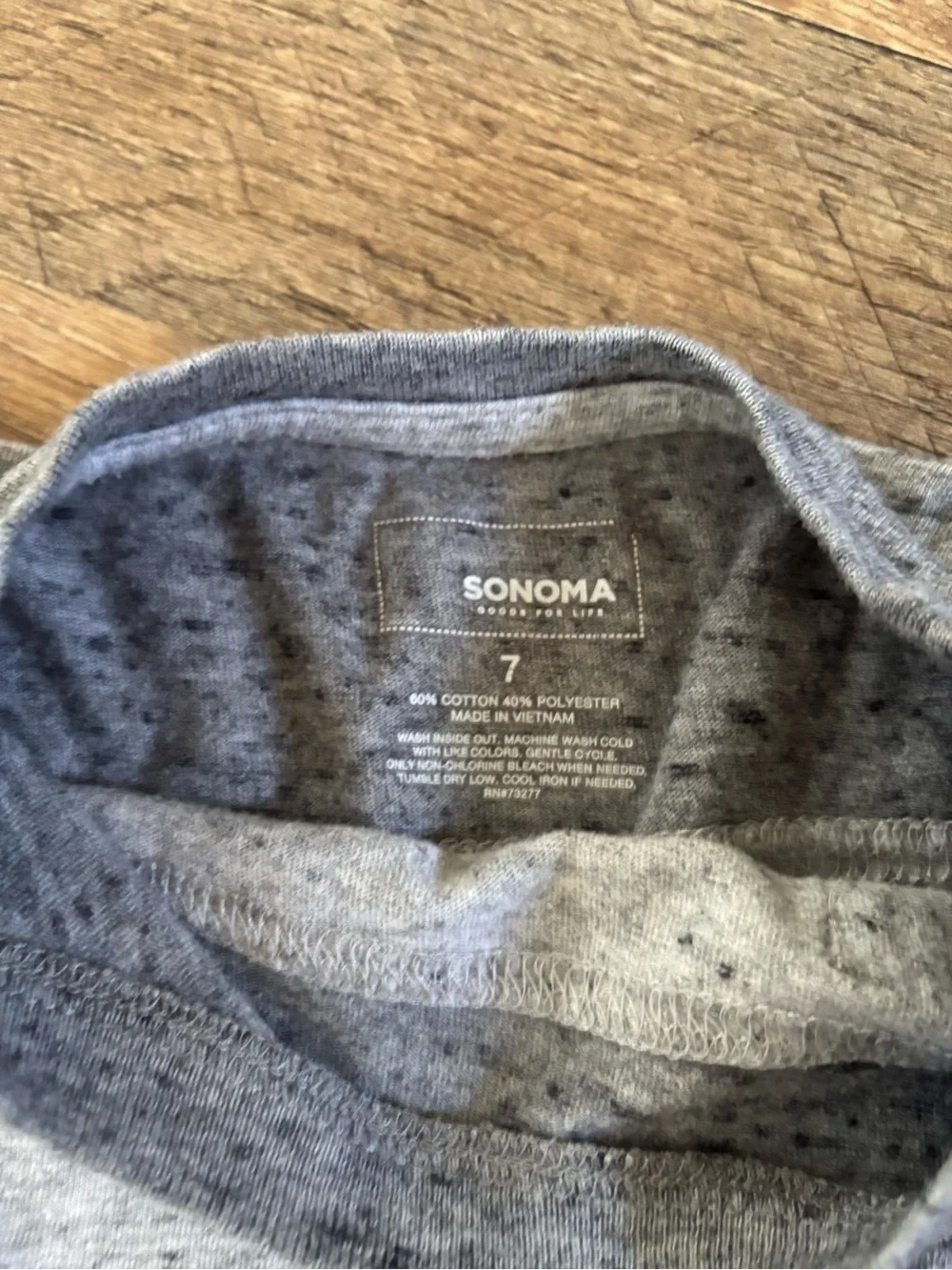 Sonoma Gray Long-Sleeve Pocket Tee for Kids